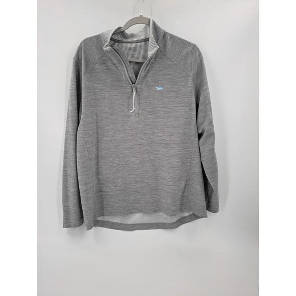 Vineyard Vines Performance‎ Sankaty Mens L Grey 1/2 Zip Shirt California Logo